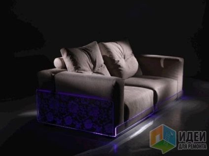 Canapea cu iluminat, idei pentru renovare