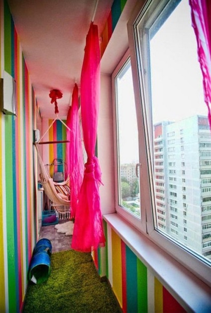 Proiectarea unei camere pentru copii cu un balcon (fotografie), o casă de vis
