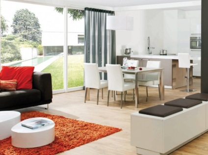 Design de living-sufragerie