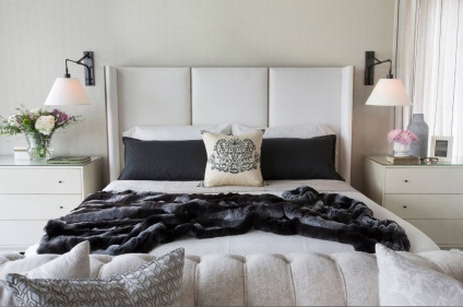 Design de dormitor în 2017, idei moderne și de modă, perdele și tapet pentru cameră