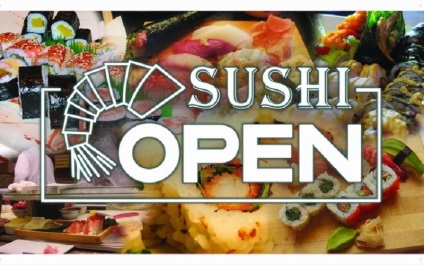 Publicitatea eficientă a exemplelor de sushi de fotografii și texte, tipuri