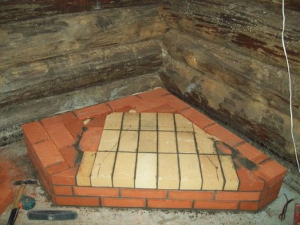 Fundația pentru un șemineu într-o casă din lemn și un horn cu propriile mâini dimensiunile cum să legați podeaua
