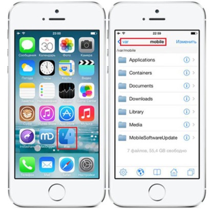 IFile - áttekintés a fájlkezelő iPhone 6