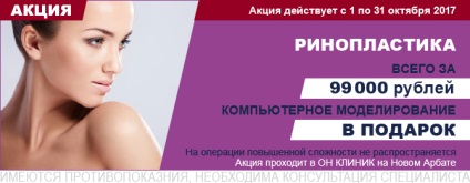 Javítás az orrsövény septoplasty orr ár Moszkvában