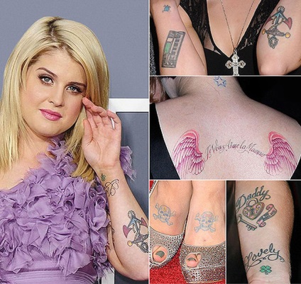 Mi tetoválás, hogy csillagok, Kelly Osbourne, fénykép 5