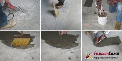 Cum să reparați o podea de beton într-un apartament, reparați-vă