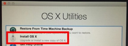 Cum se reinstalează OS x cu recuperare pe Internet