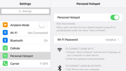 Cum de a transforma un iphone sau mac într-un punct de acces wi-fi