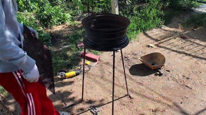 Cum de a face un brazier de pe un disc de masina