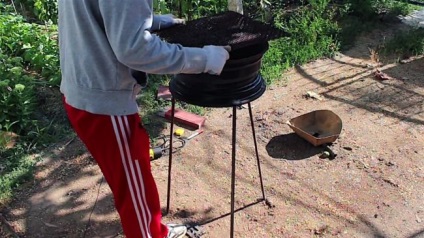 Cum de a face un brazier de pe un disc de masina