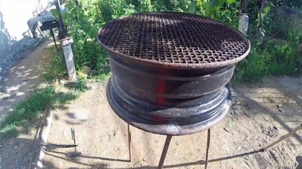 Cum de a face un brazier de pe un disc de masina