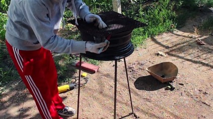 Cum de a face un brazier de pe un disc de masina