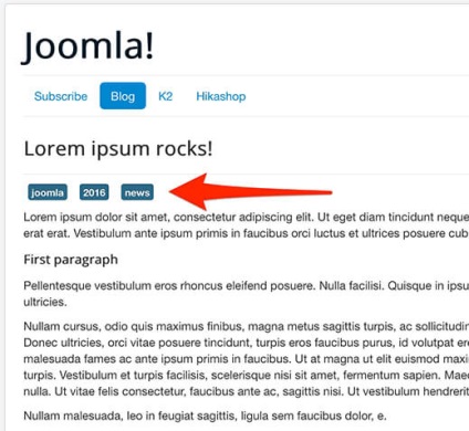 Cum de a crea o redefinire a layout-ului pentru tag-uri joomla - joomla! În rusă