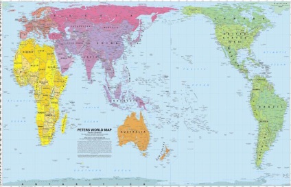 Harta lumii dintr-o perspectivă diferită