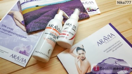 Cremă împotriva părului îngrășat aravia profesional aha-cream post-epil cu aha-acizi - 