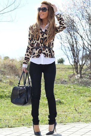 Leopard imprimă în haine 33 de fotografii de moda imagini