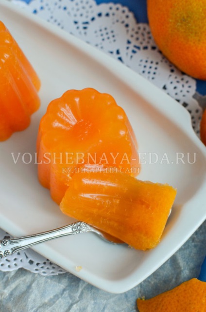 Mandarină rețetă gelatină cu fotografie, magie