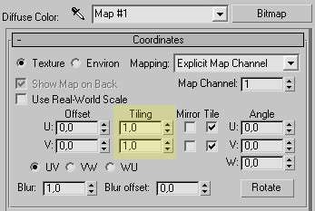 Maparea cu instrumentul map uvw în 3ds max