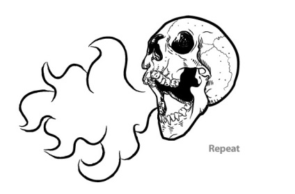 Desenați un craniu vector într-un ilustrator