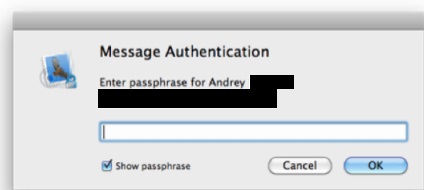 Konfigurálása gpg (PGP) titkosítás a postai Mac OS, napositive