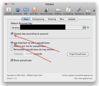 Konfigurálása gpg (PGP) titkosítás a postai Mac OS, napositive
