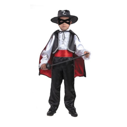 Costume de Anul Nou pentru Zorro pentru băieți cursuri foto - online