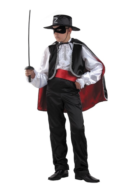 Costume de Anul Nou pentru Zorro pentru băieți cursuri foto - online