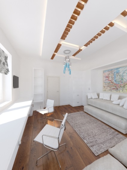 Camera de iluminat living Living de iluminat cu plafoane întinse - Nata Record utilizator (id801358