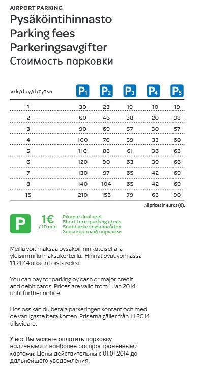 Parcare la aeroportul din Helsinki costă instrucțiuni pas cu pas