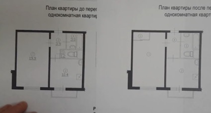 Reamenajarea unui apartament cu o cameră în casă