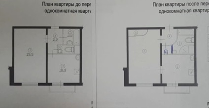 Reamenajarea unui apartament cu o cameră în casă