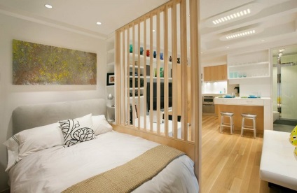 Tervezze modern stúdió apartman 30 négyzetméteres, példák belső, video