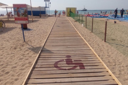 Plaja pentru persoanele cu handicap în condiții anape, adresa, locația pe hartă