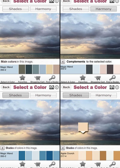 Alegerea culorilor în interiorul on-line pentru a găsi o combinație de culori pentru interior online cu programul