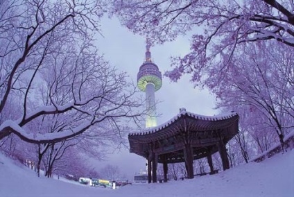 Az emelkedés a Namsan Tower