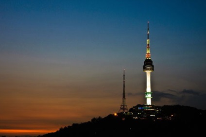 Az emelkedés a Namsan Tower