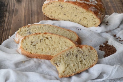 Búza kenyér - kenyér recept készült búzaliszt, hogy az élesztő fotókkal