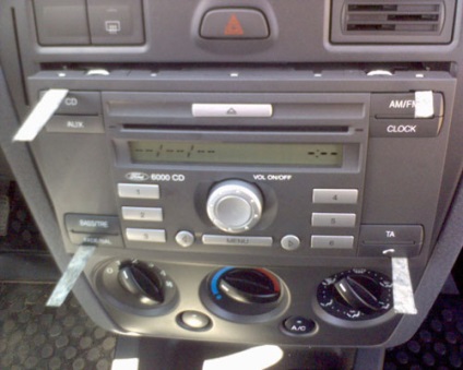 Deblocarea casetei radio ford 6000cd - m - v - series