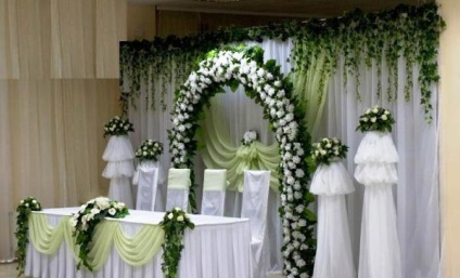 Lédús zöld esküvői dekoráció, fotó, stylist tippeket