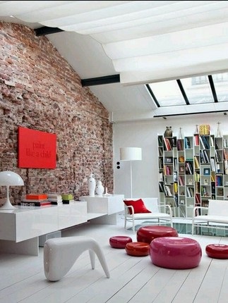 Grunge stílus a belső a lakás - egy fotó - tervezés és építés