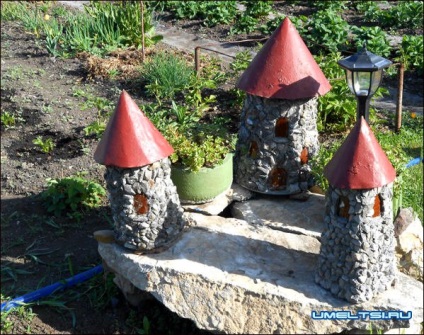 Építőipari dekoratív mini várkert
