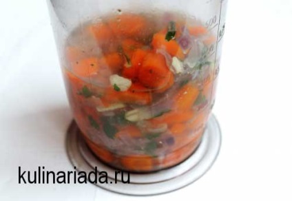 Soup-piure din bucate de morcovi