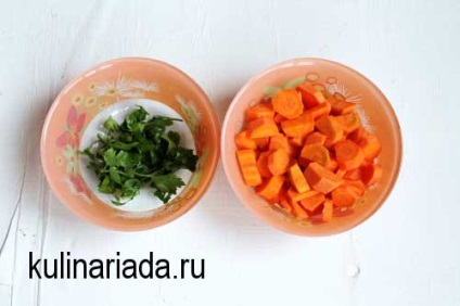 Soup-piure din bucate de morcovi