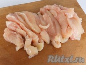 Carne de porc coaptă cu vinete și ardei - pregătim pas cu pas cu fotografie