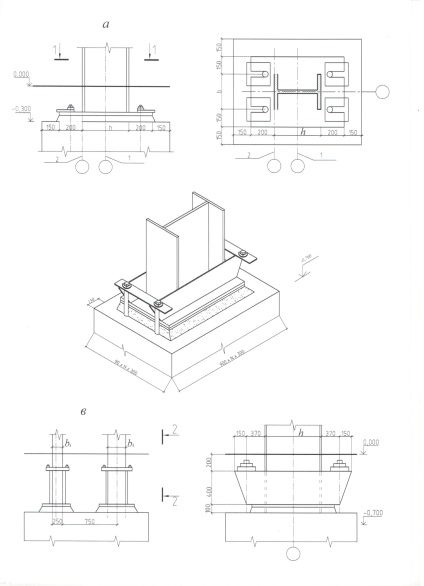 Tipul de secțiune și dimensiunile coloanelor metalice pentru clădiri