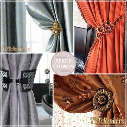 Decoratiuni pentru perdele - podhvaty - design - decor cu mainile proprii