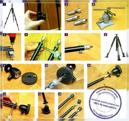 Javítása és befejezése az állványt a saját kezét - egy fotót, a kezében -, hogyan lehet a legjobban
