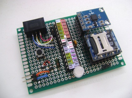 A készülék szimulálja a hang egy fénykard - Projektek - AVR - projektek mikrokontrollerek avr