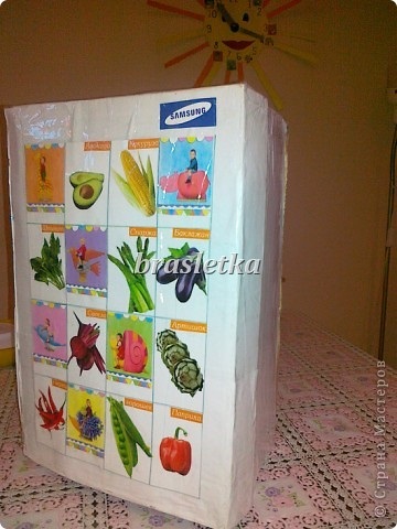 Frigider master class mobilier de jucărie din carton