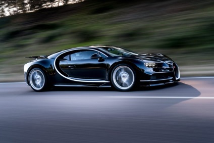 Hypercar Bugatti Chiron kapacitása 1500 lóerős